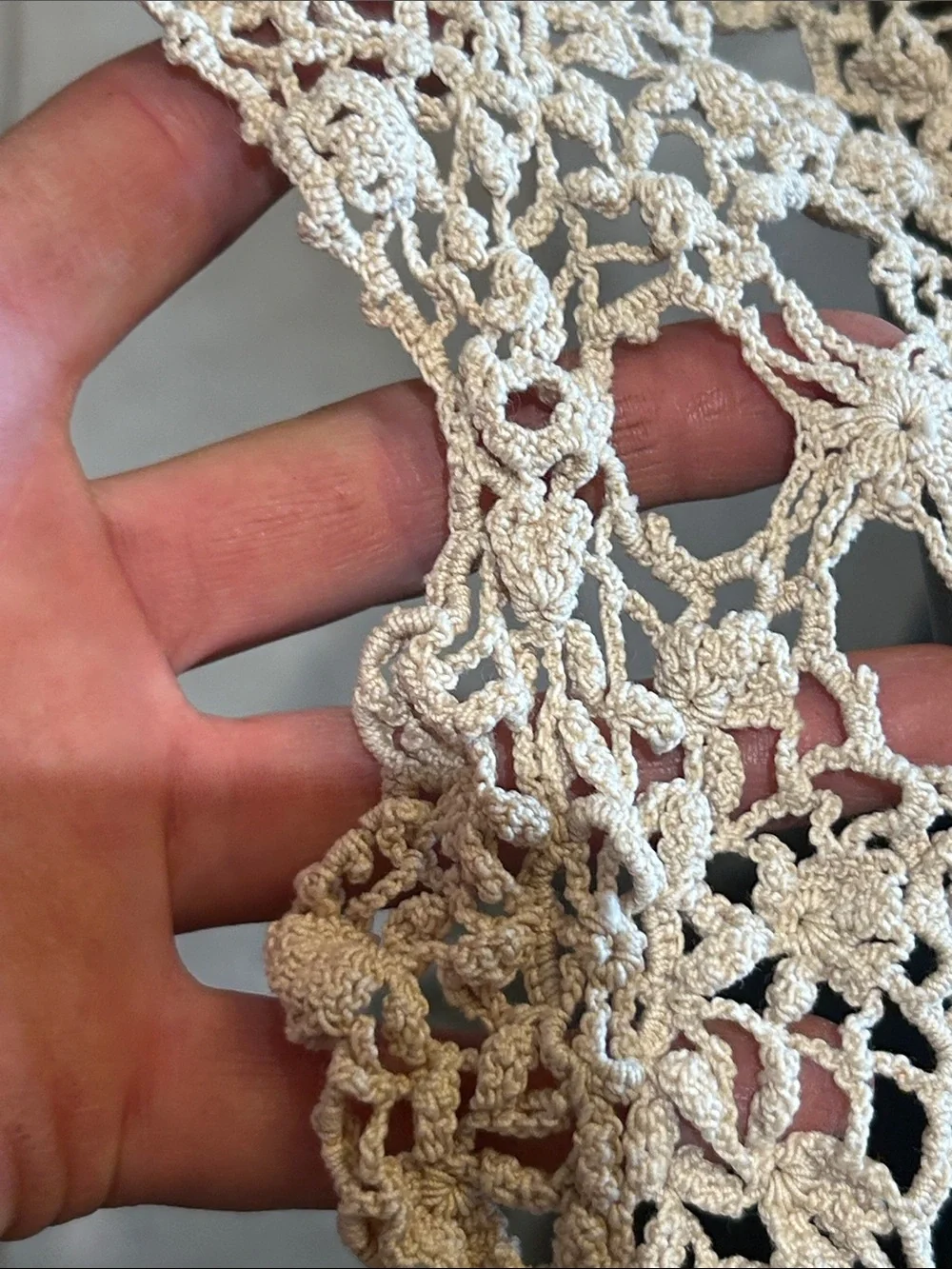 Vintage crochet tablecloth